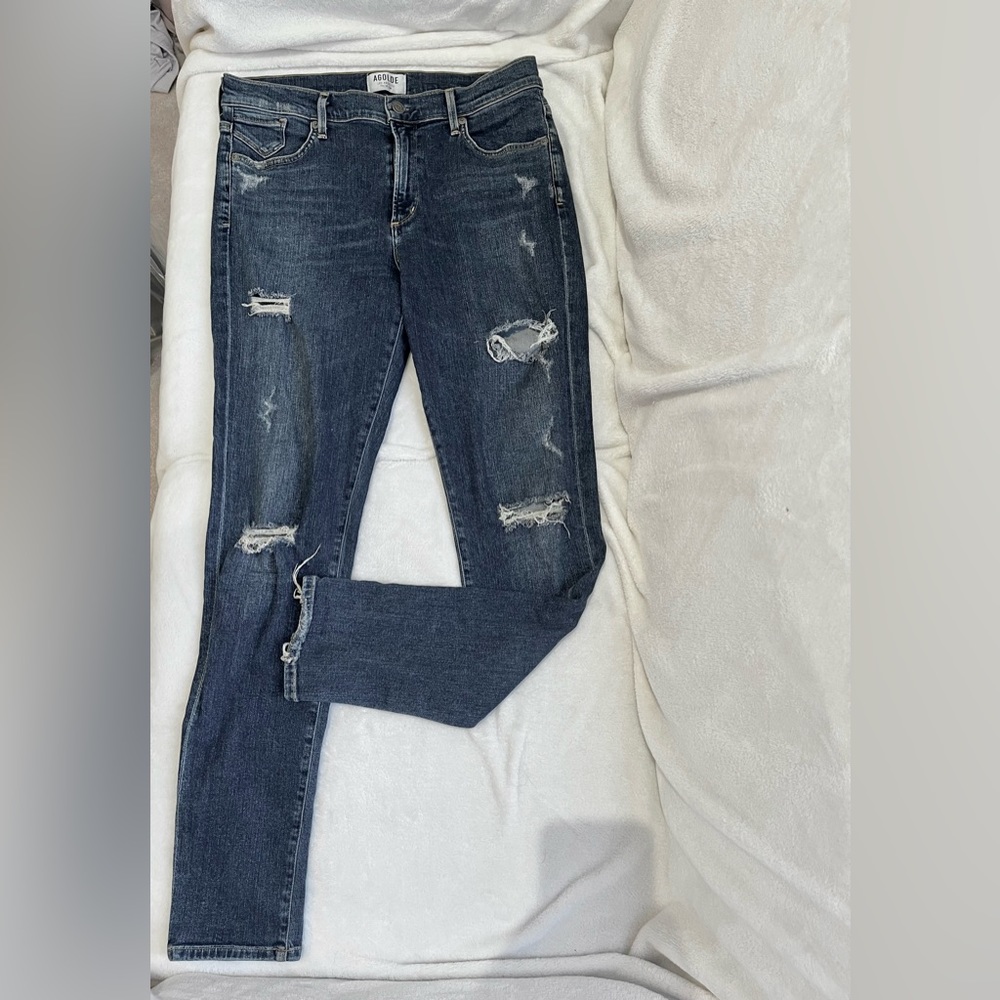 AGOLDE Distressed Skinny Denim